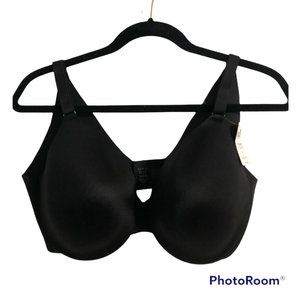 SOMA NWT Wired Black Vanishing Back Full Coverage Bra sz. 38DD